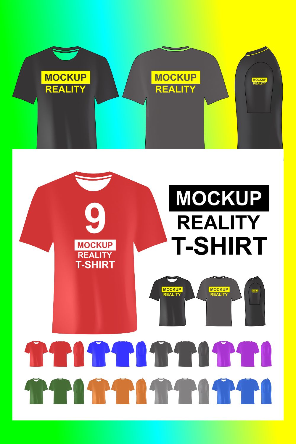 Template Mockup Reality T-shirt Bundles pinterest.
