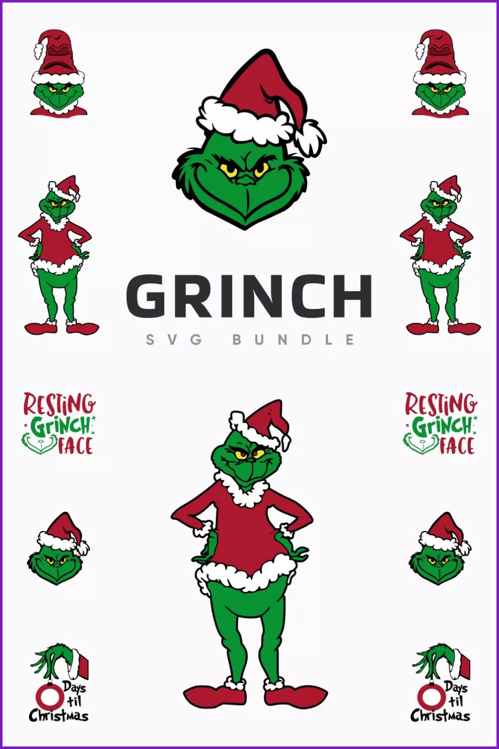 Grinch in funny pose.