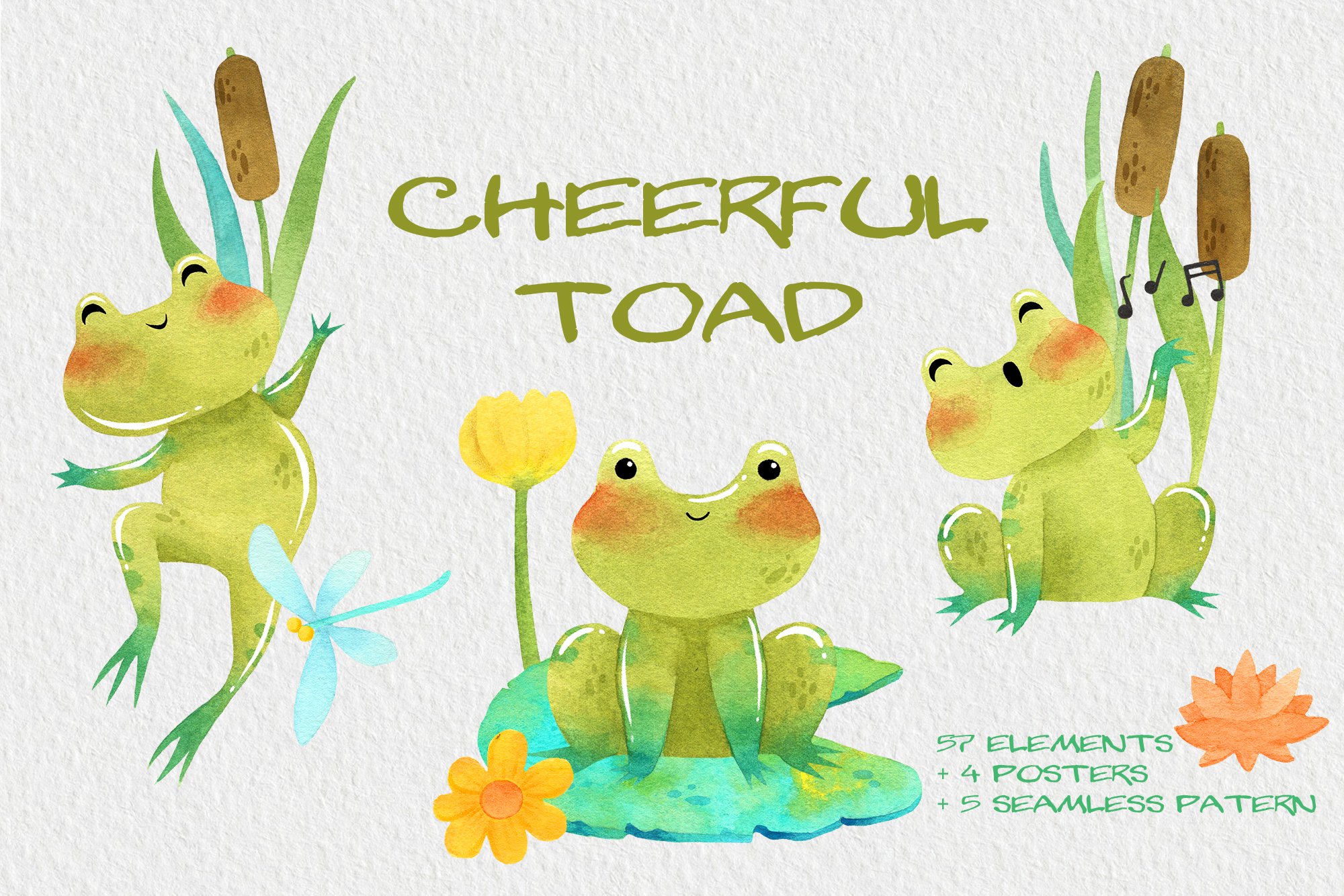Cheerful toad for you.
