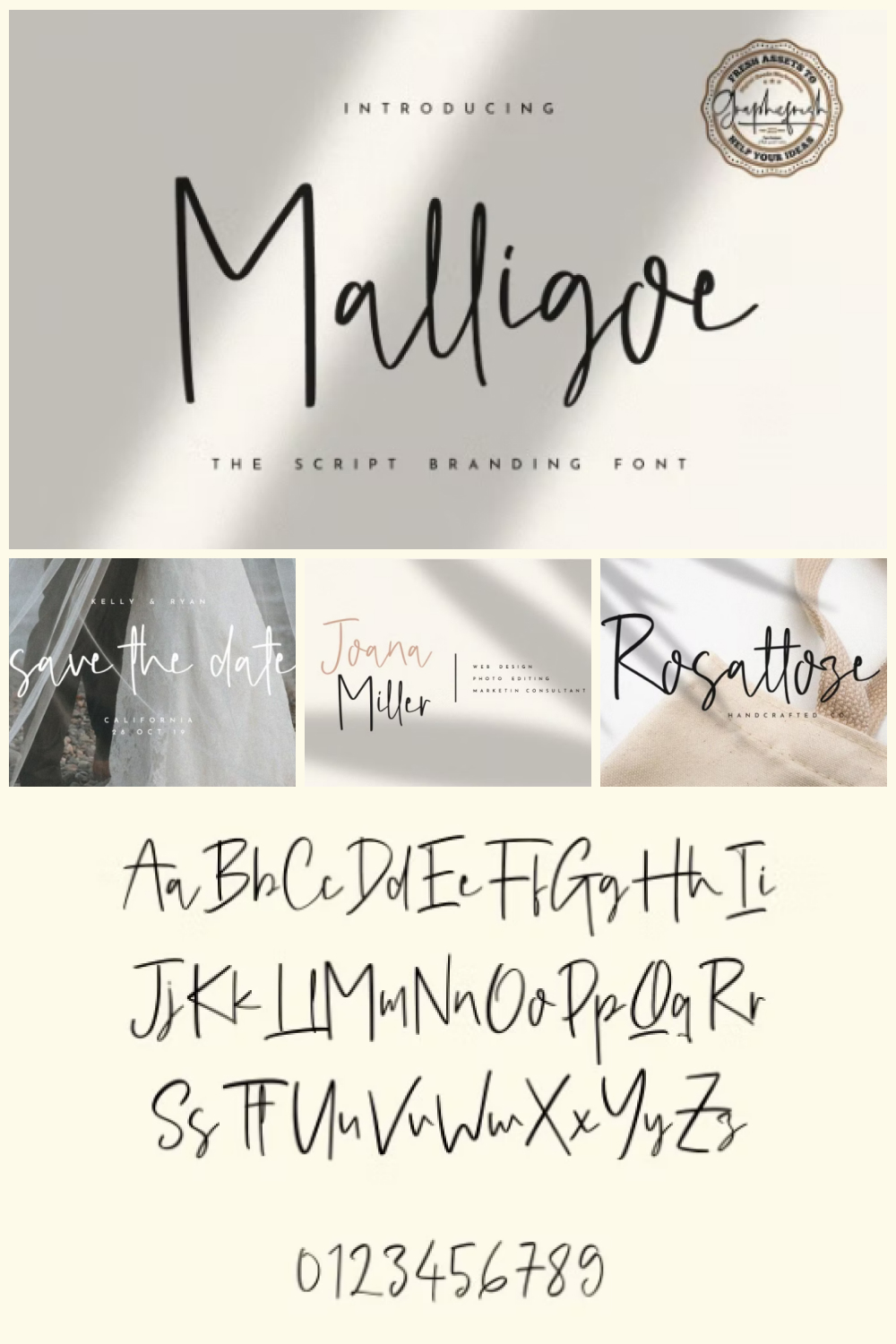 Elegant, cute, and feminine style script.
