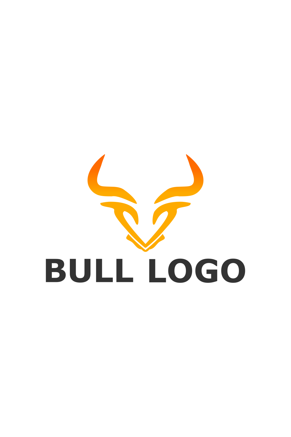 Bull Design Logo Template cover image.