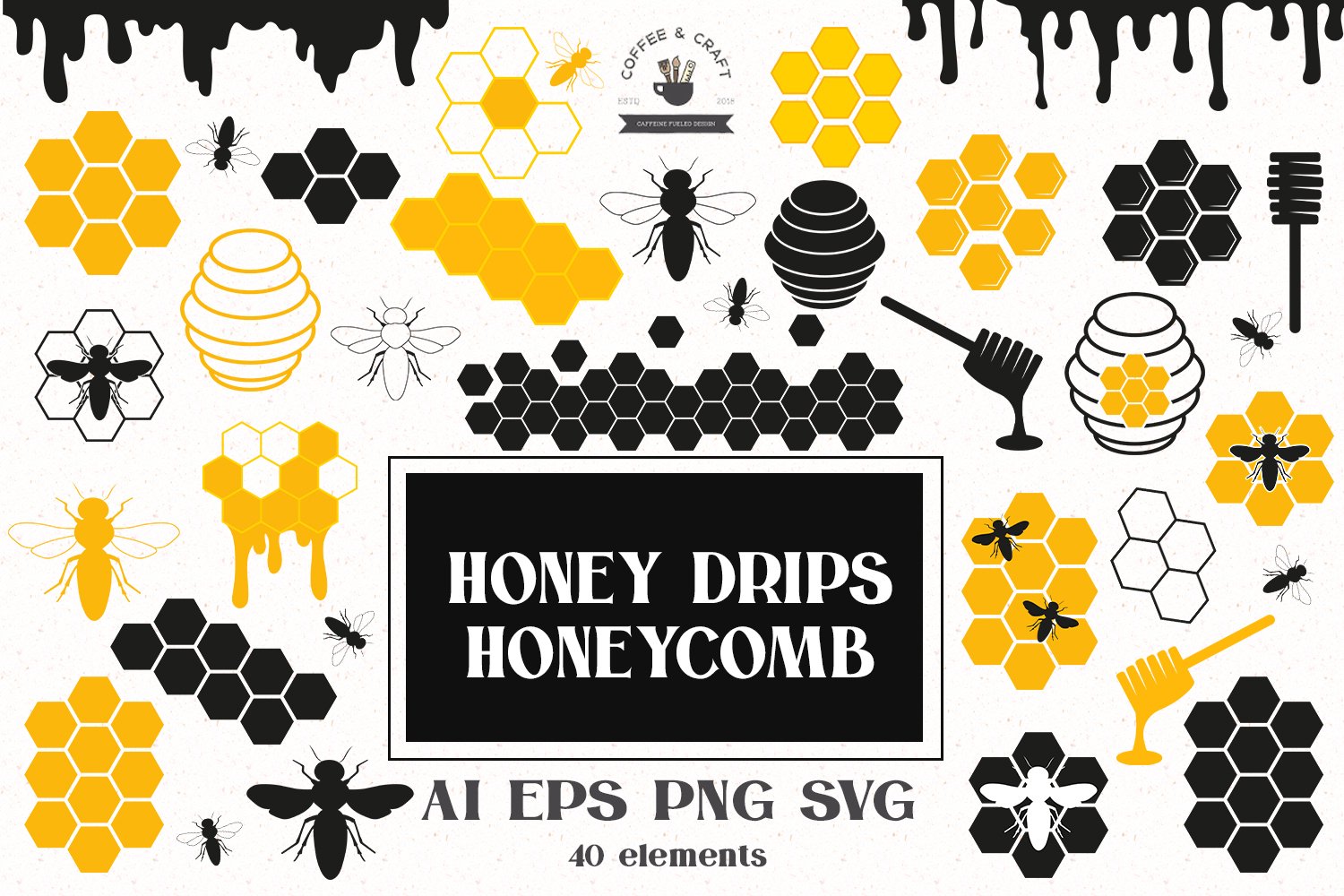 Stylish honeycomb set.