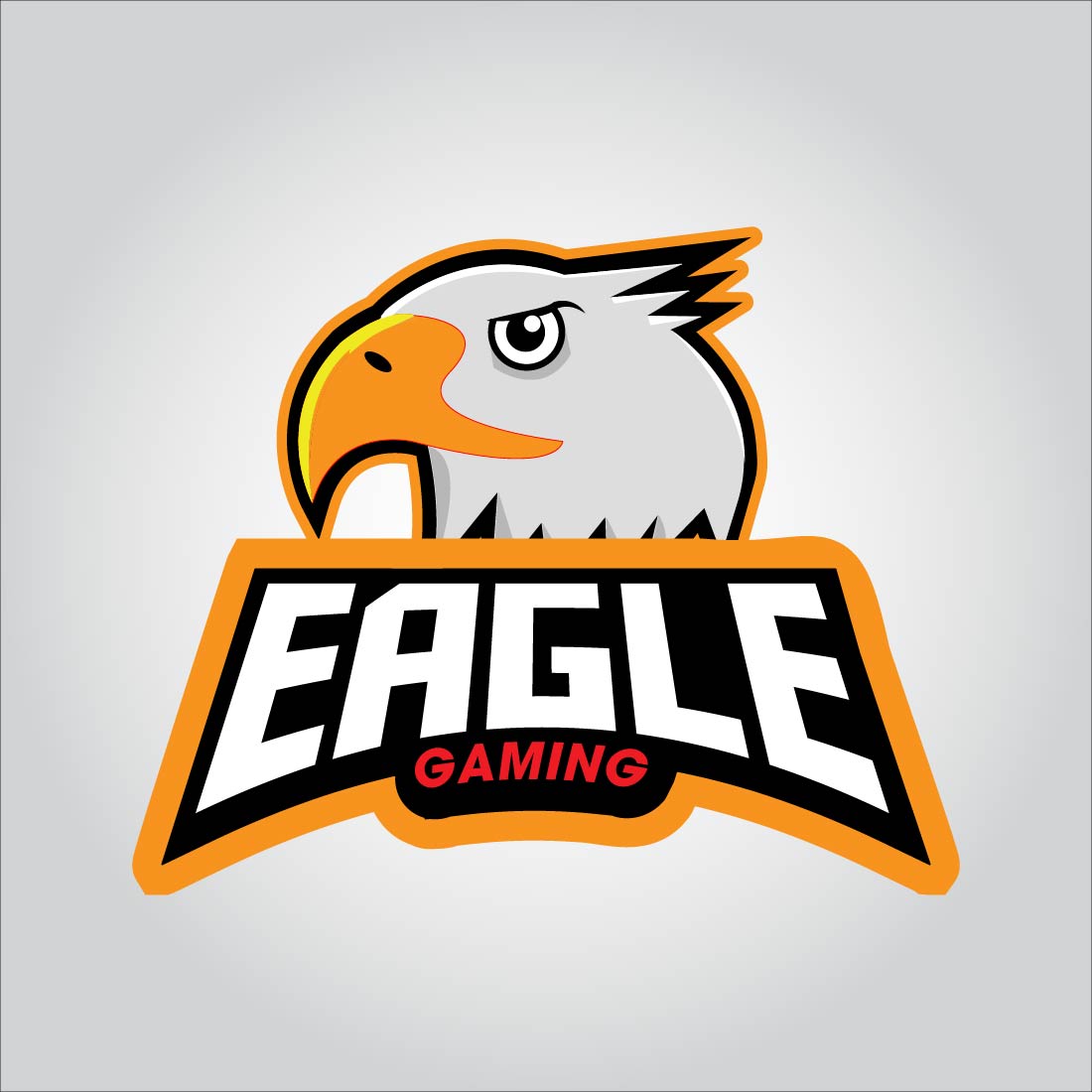 Premium Vector | Pop art illustration of an eagle esports mascot gaming logo  design template