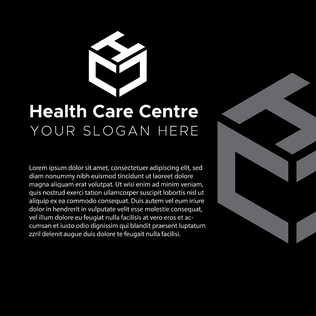 Health Care Center Logo previews.