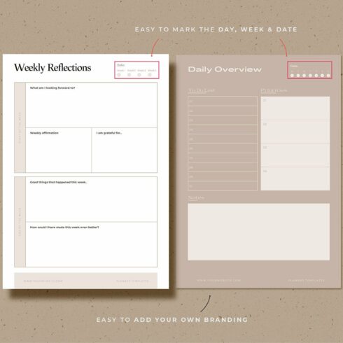 Cool classic planner for business.