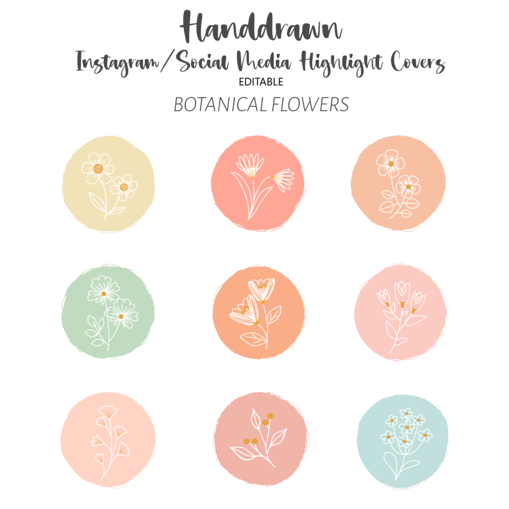 Flowers Instagram Highlight Covers