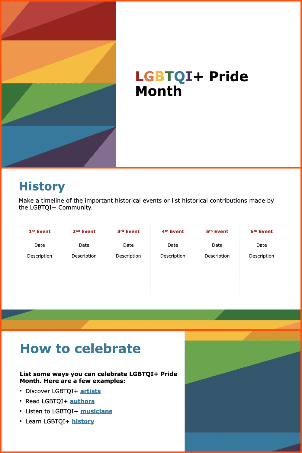 LGBTQI Pride Month Presentation Template.