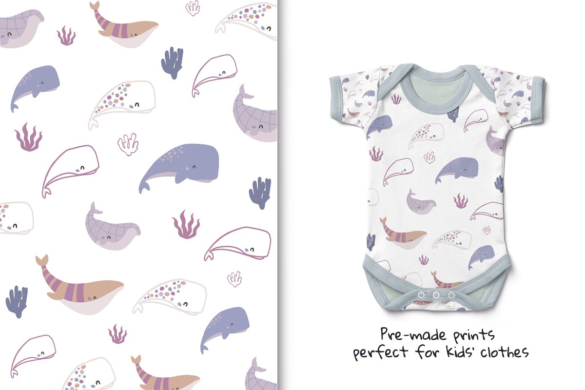 Pre-made prints which is perfect for kids' clothes.