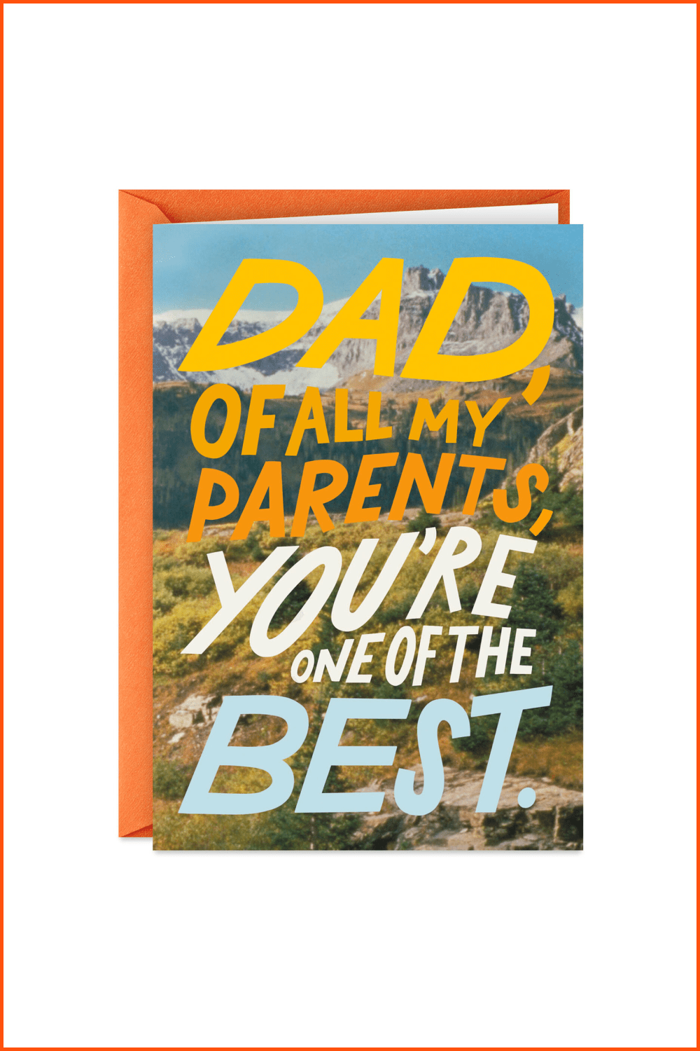 Top Two Parent Funny Birthday Card for Dad.