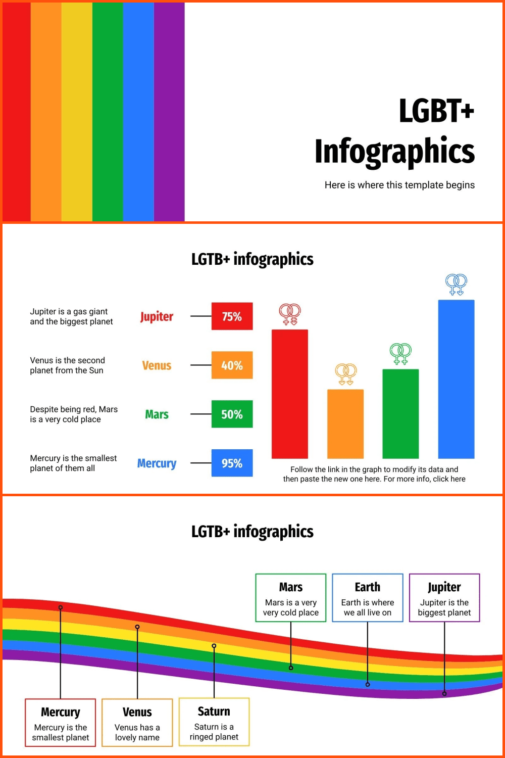LGBT+ Infographics PPT Template.
