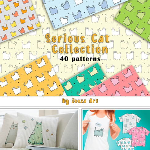 Serious Cat Collection - 40 patterns.