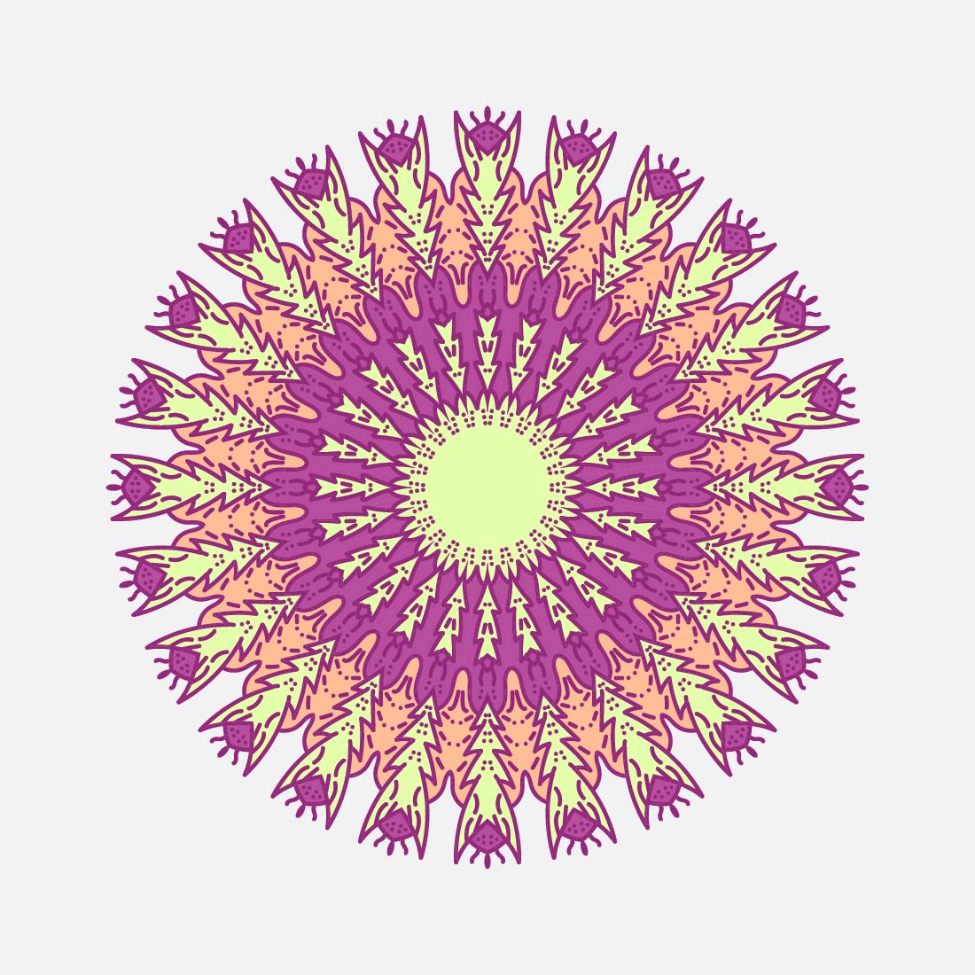 Mandala Art with Sweet Purple Elegant Color cover image.