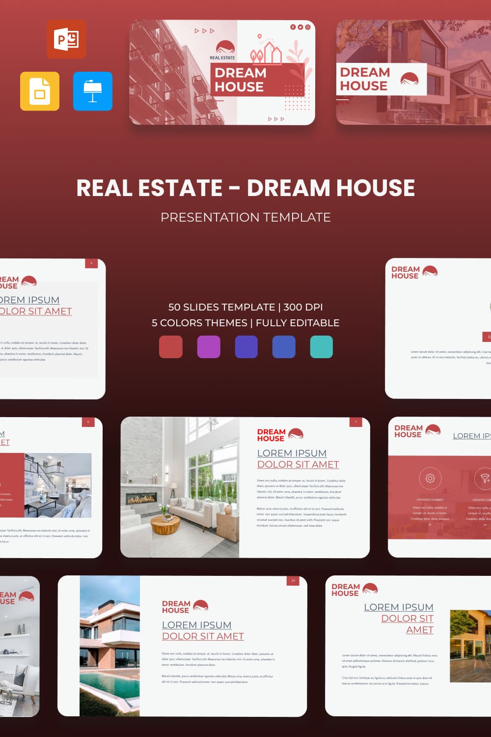 3 dreamhouse presentation template 1000h1500