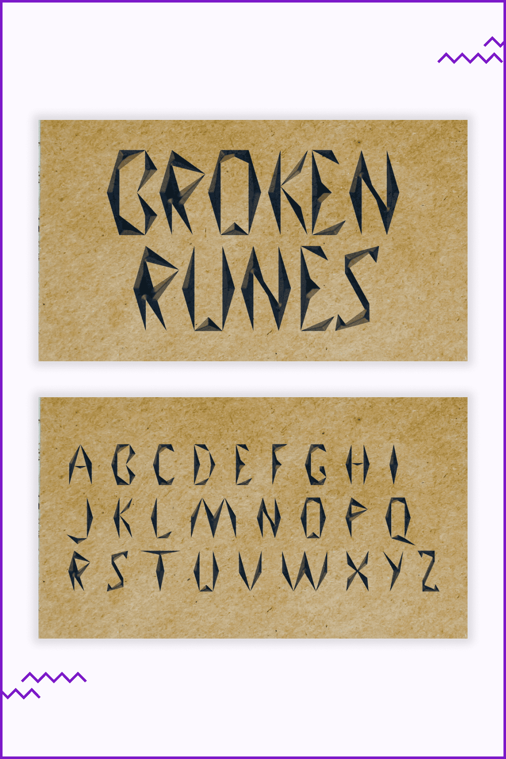 Broken Runes Font.