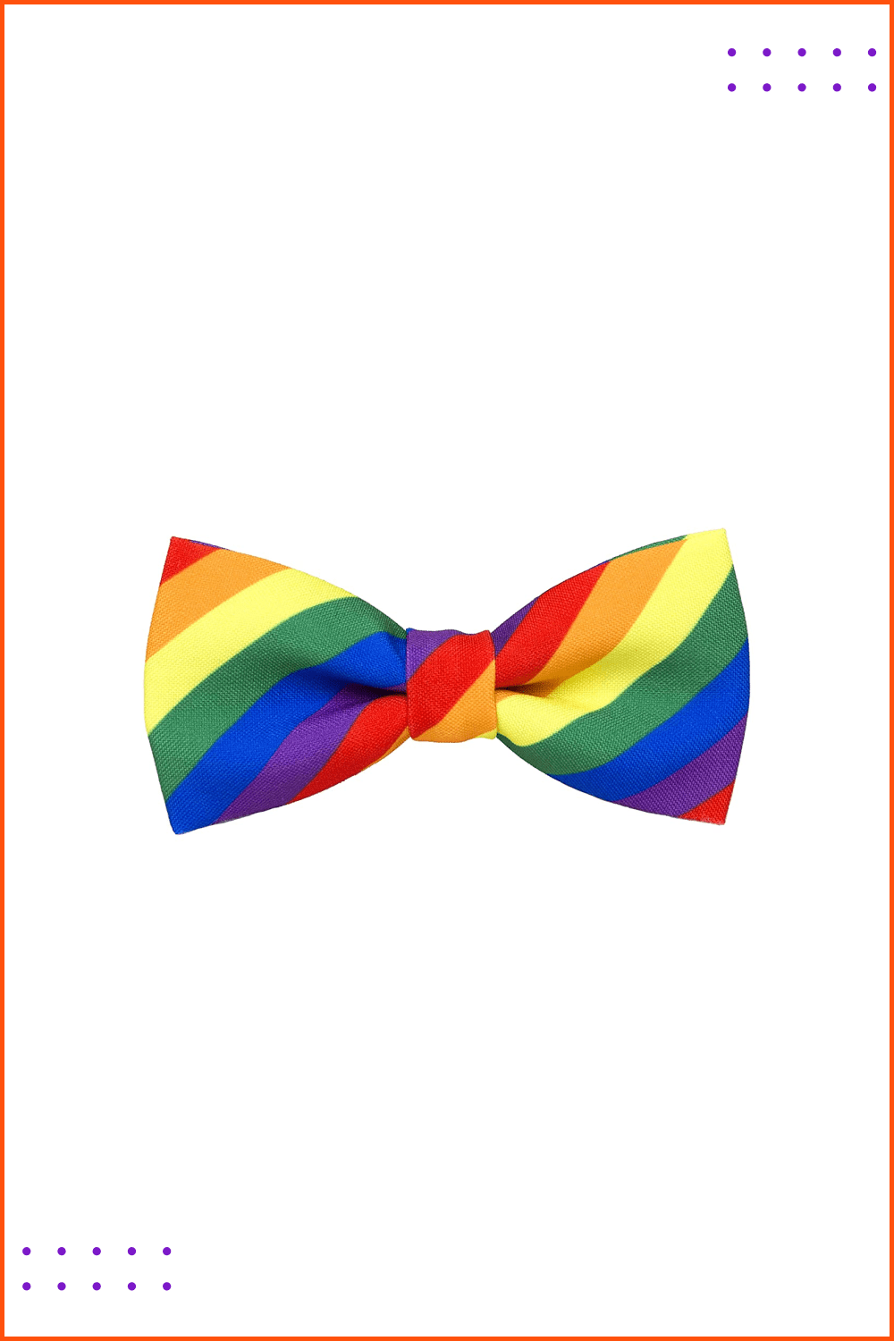 Rainbow Pride bow tie.