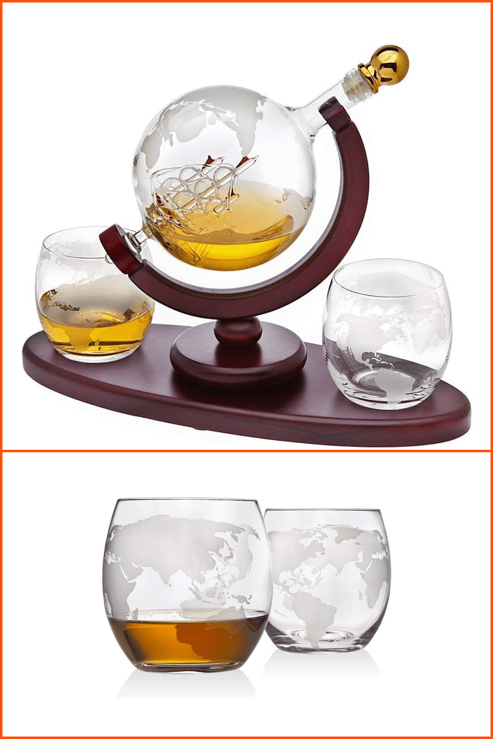 Whiskey Globe Set.
