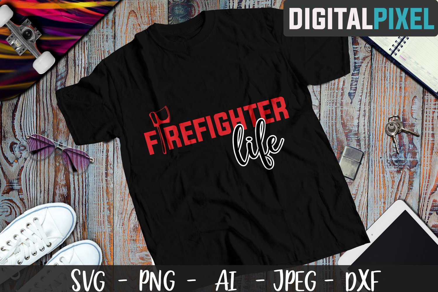 Firefighter life design.