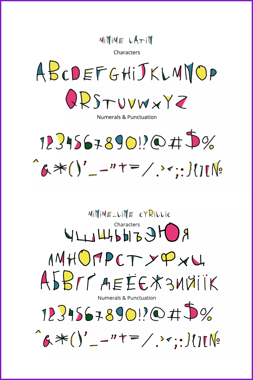 Minime Color Font.