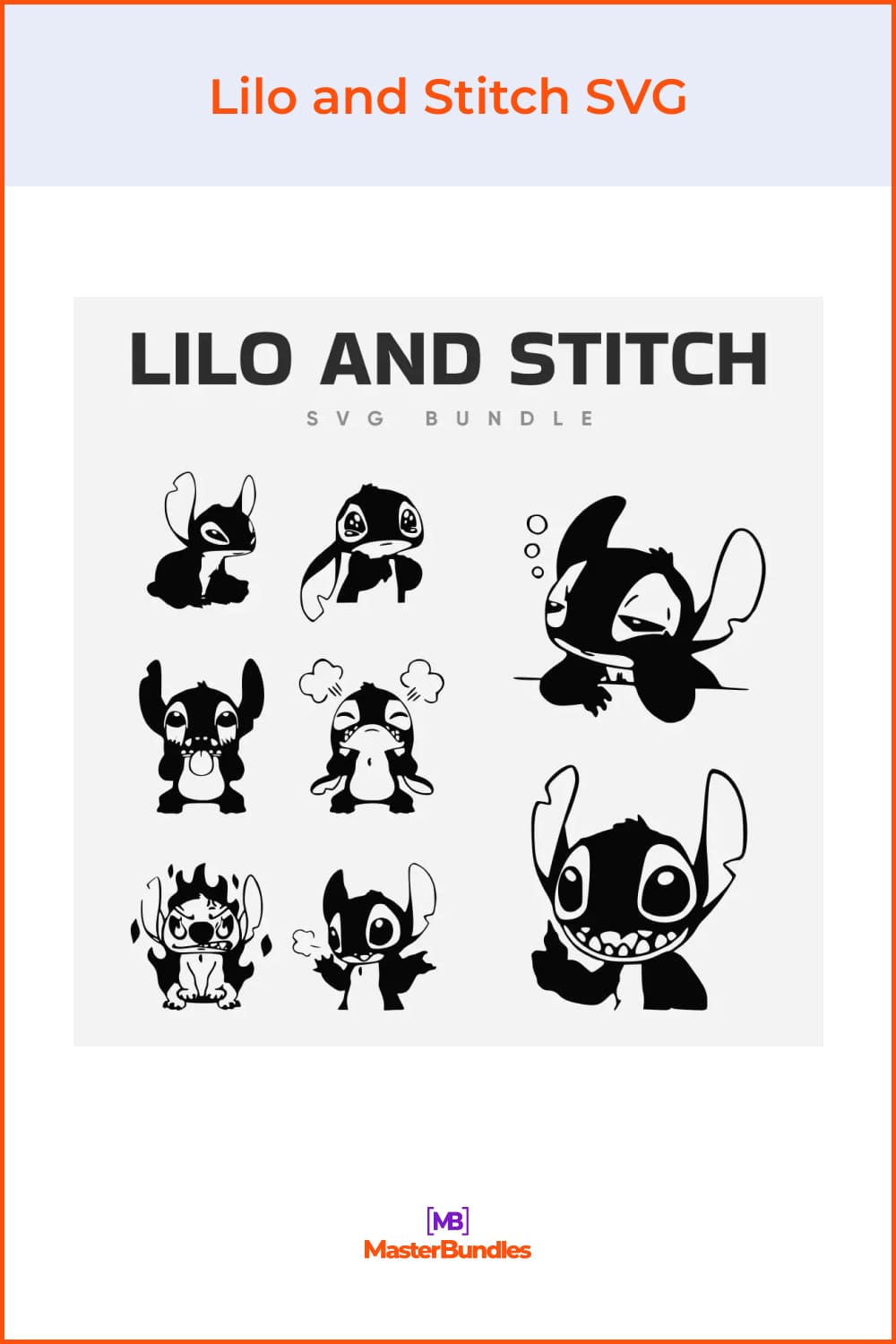 Black and white sketches of Disney's Stitch.