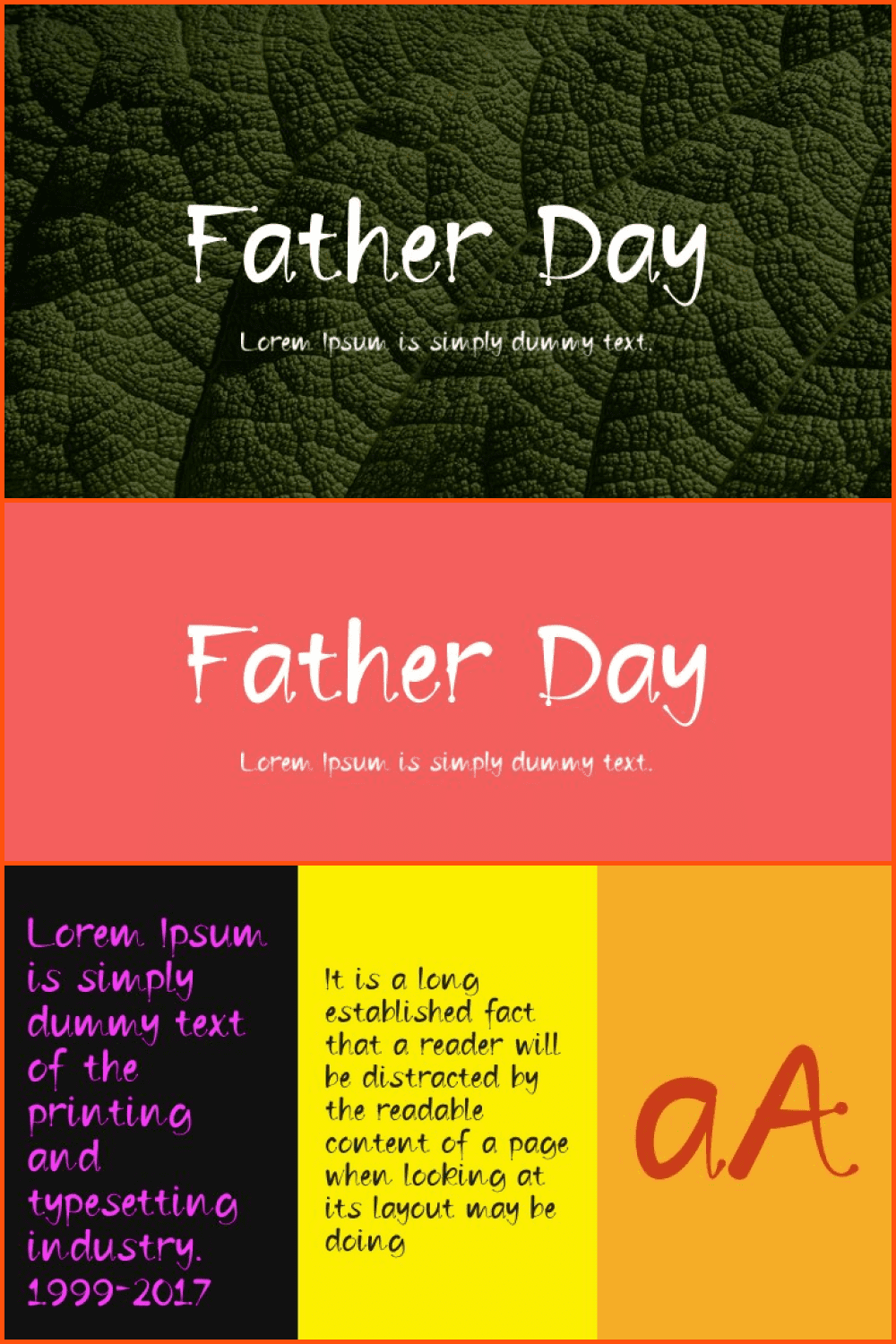 Father Day Font.