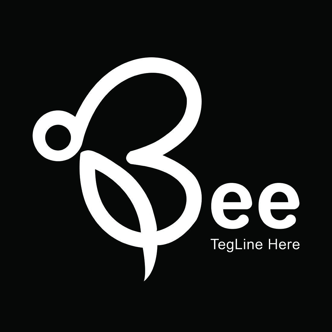 B Letter Logo - Bee Logo Design