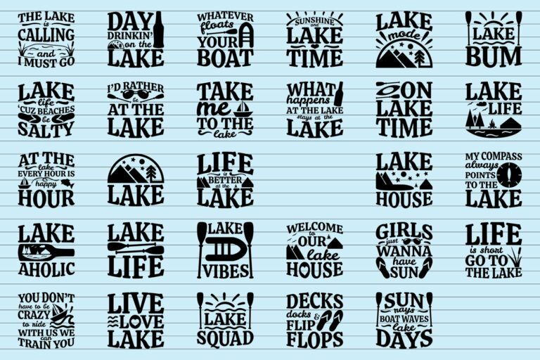 Lake Life SVG Bundle – MasterBundles