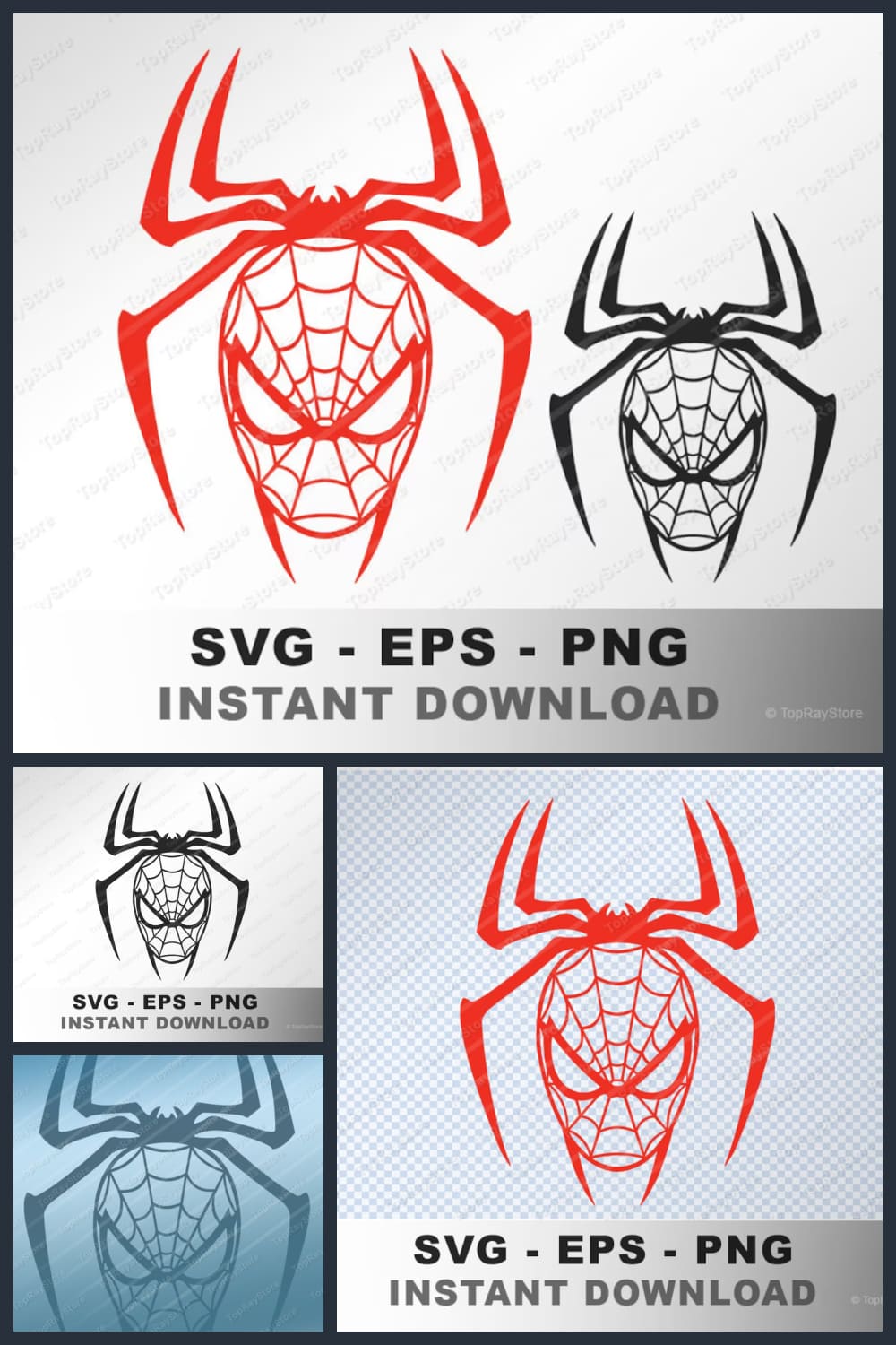 Spider Face SVG.