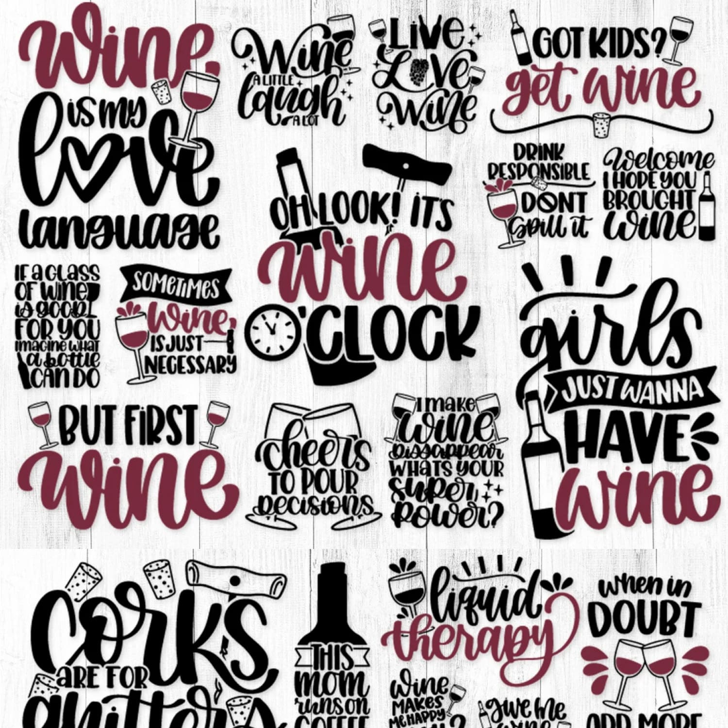 Wine Svg Bundle | Wine Glass Svg | Svg Quotes | Cricut Svg cover.