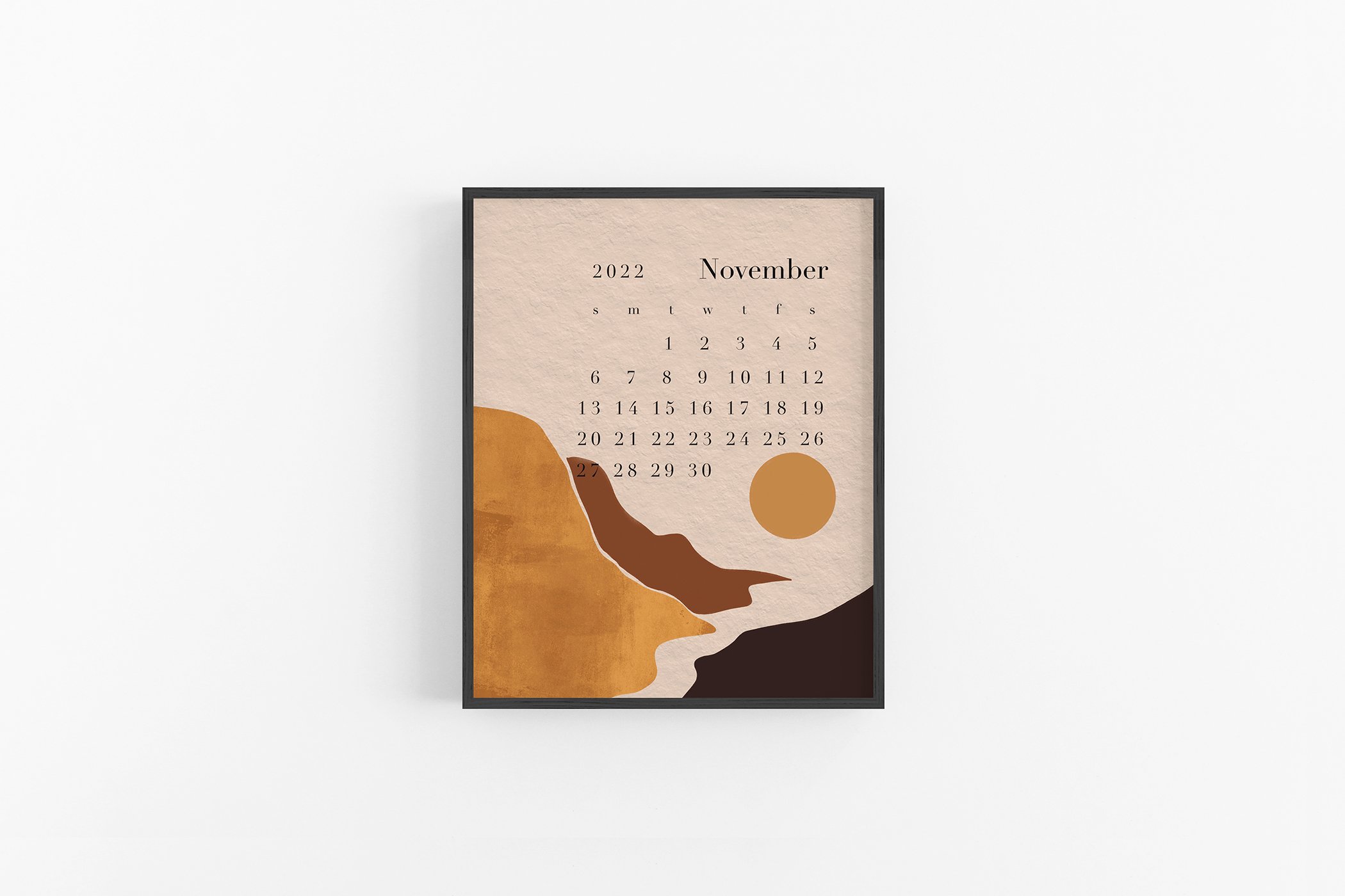 Decorate your room with this calendar.