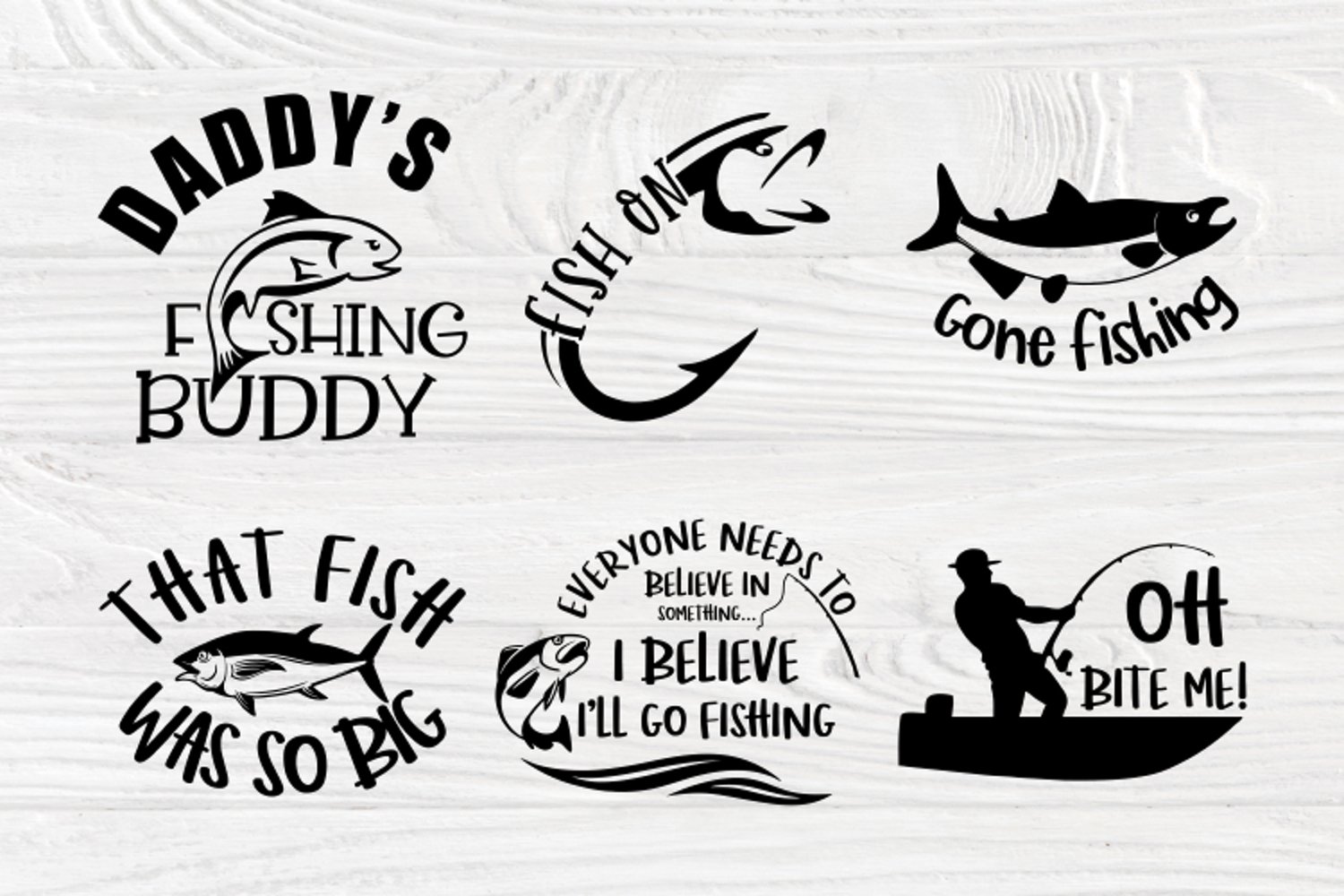 Diverse of fishing quotes.