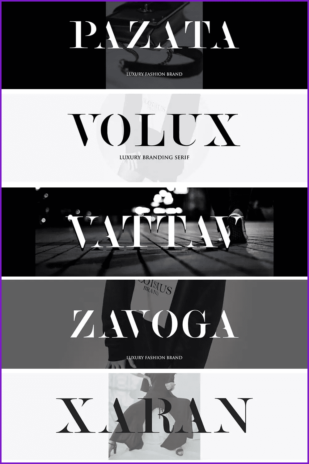 VOLUX Luxury Branding Slab Font.