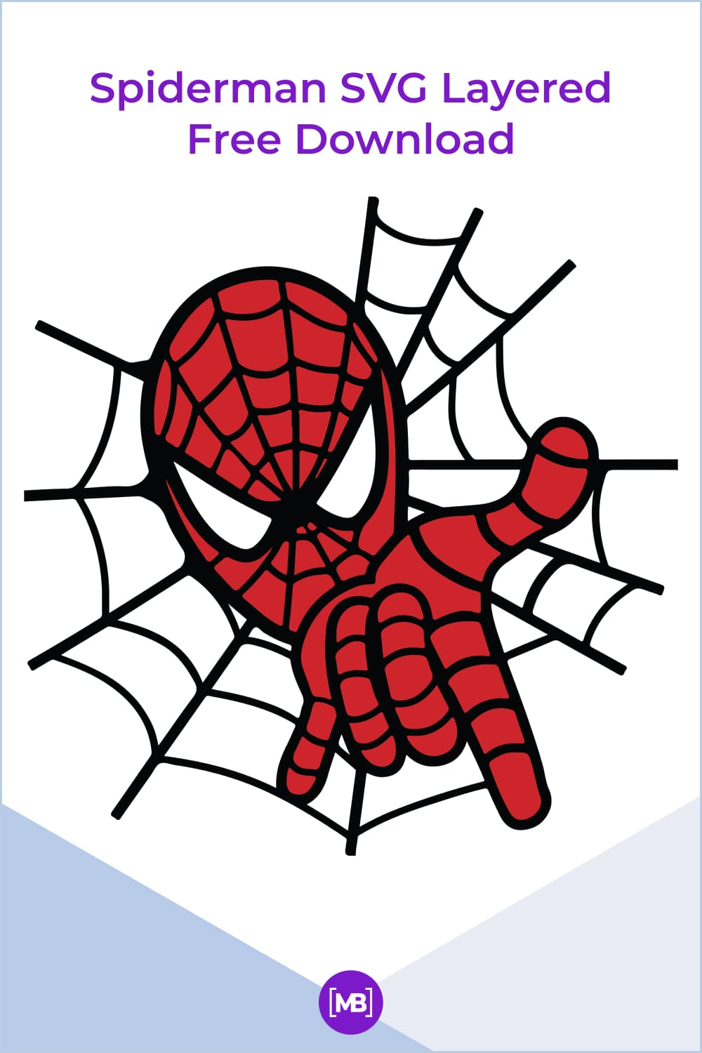Spider-Man SVG Layered.