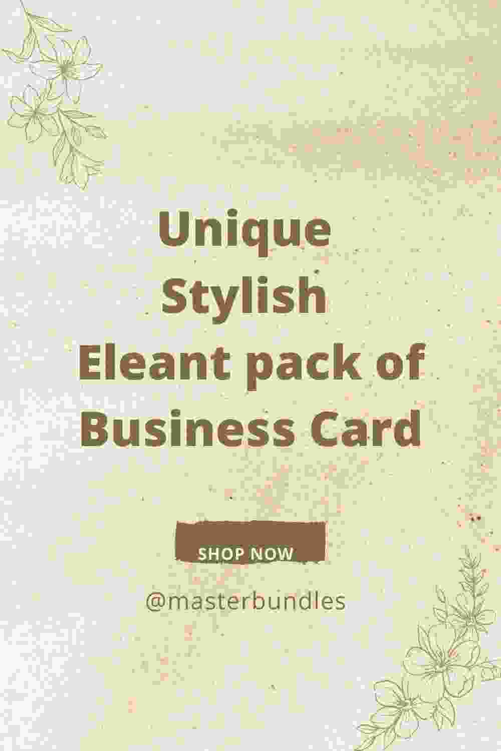 Minimal Business Card Design.