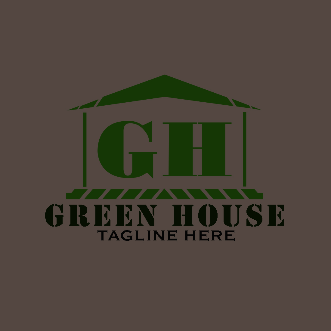 Real Estate Logo Template - Green House previews.