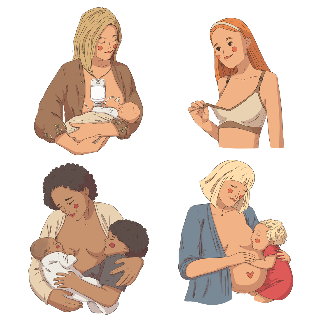 Breastfeeding clipart cover image.