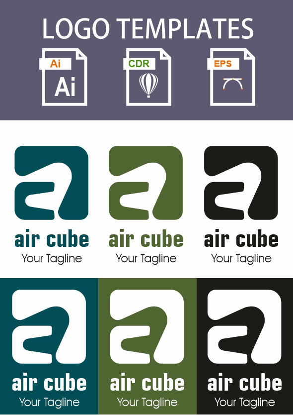 aircube a letter logo jpg Aircube - A letter Logo