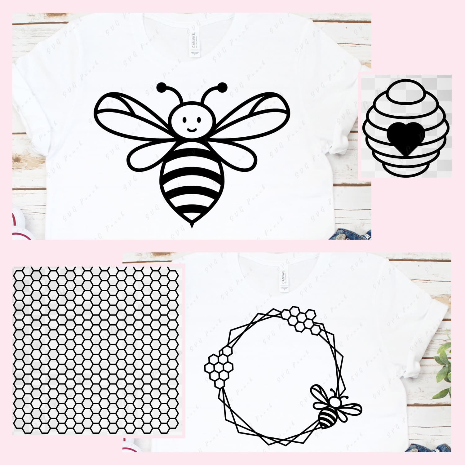 T - shirt with a picture of a bee on it.