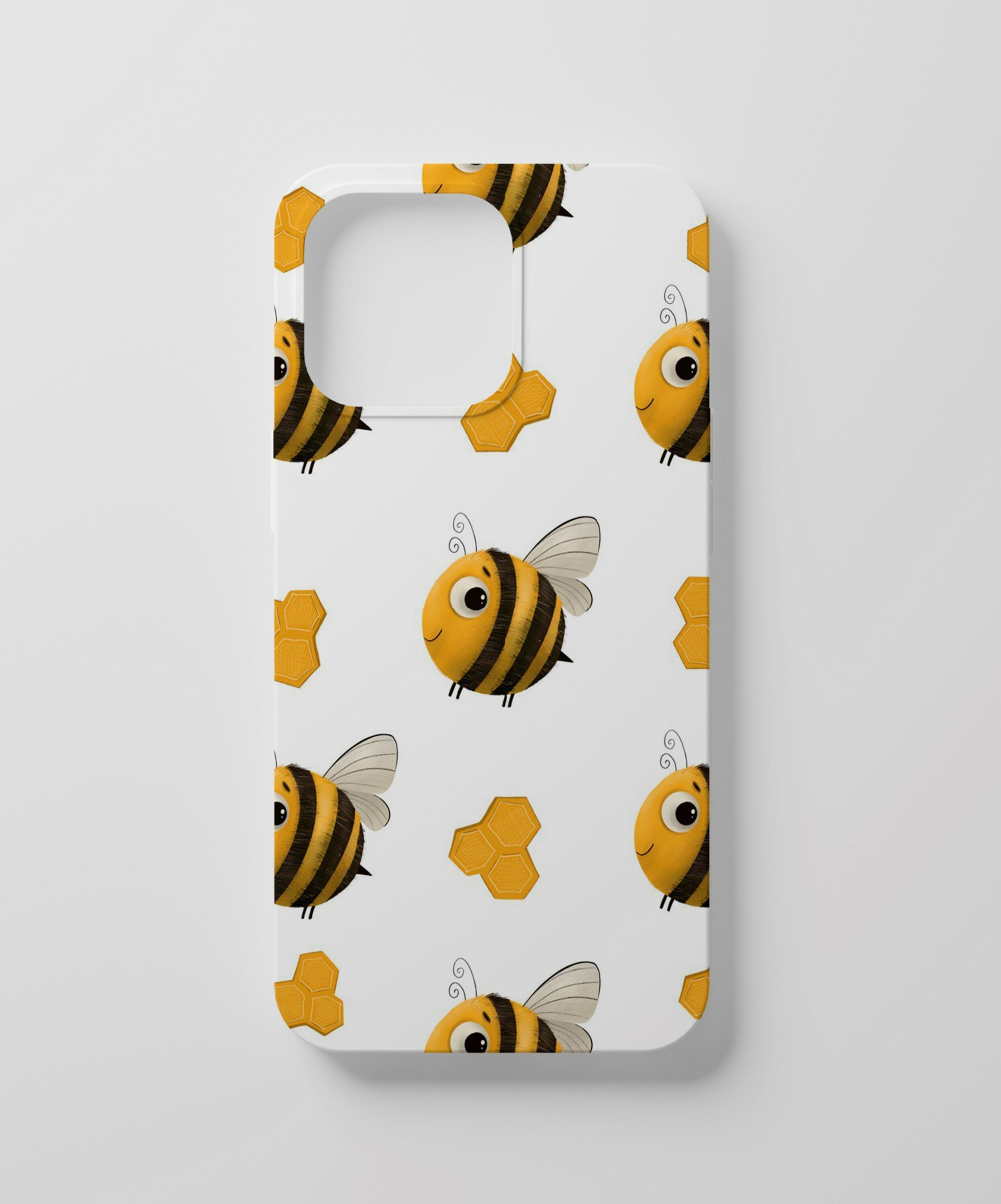 Bee and Honey Seamless Patterns.