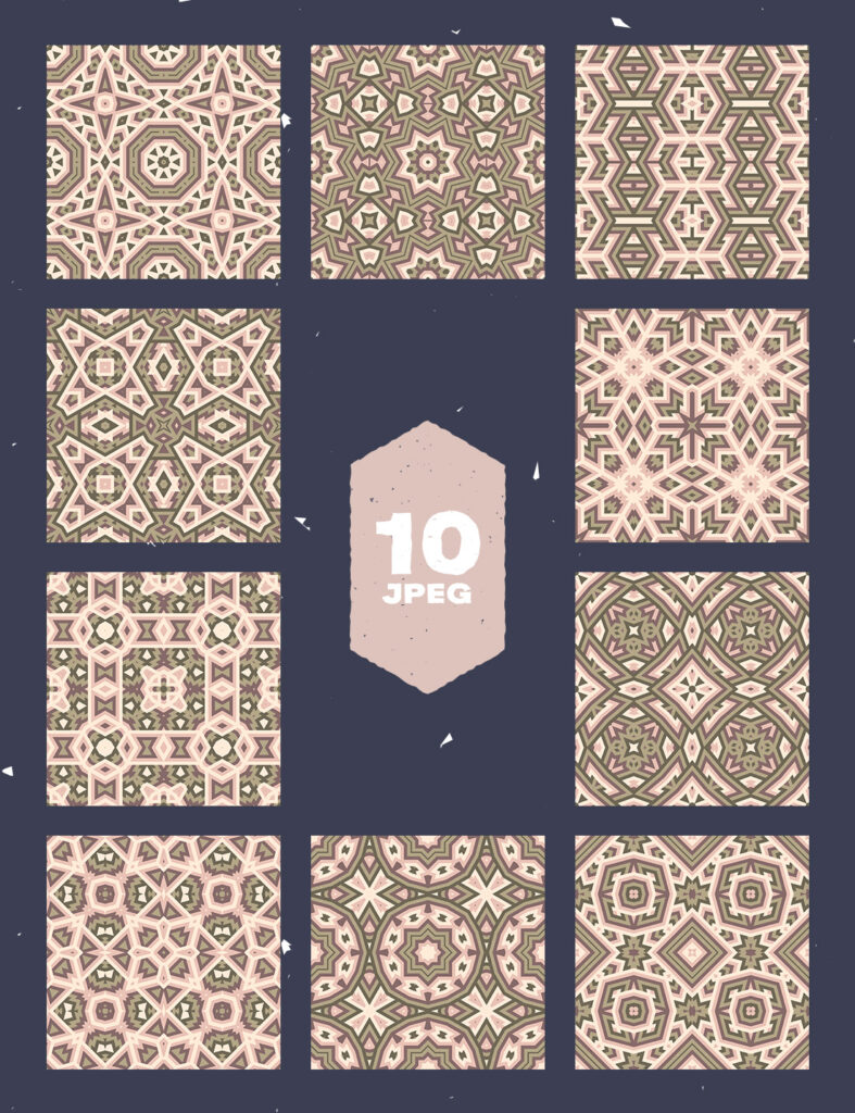 Geometric Abstract Seamless Pattern - Background - MasterBundles
