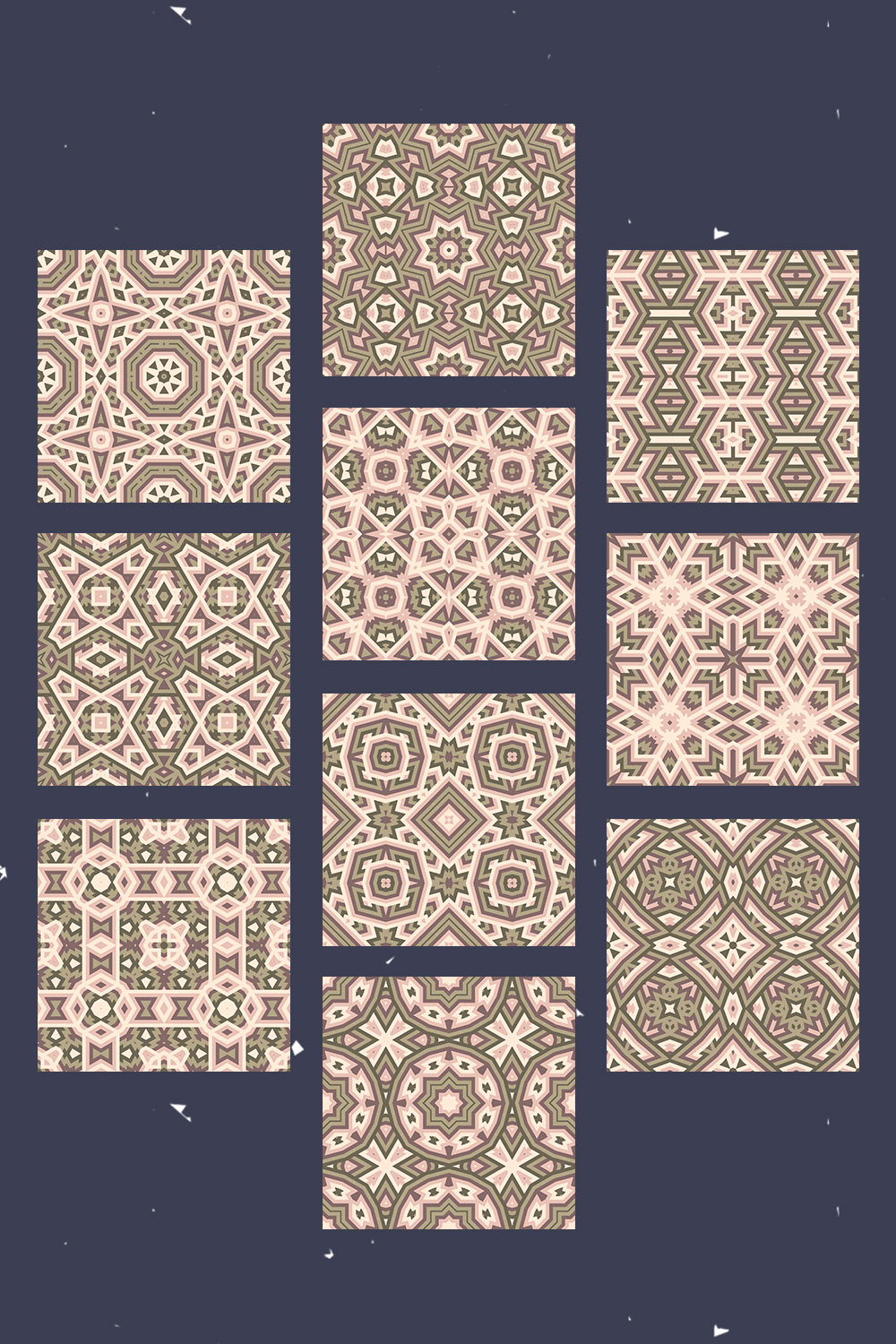 Geometric Abstract Seamless Pattern pinterest image.