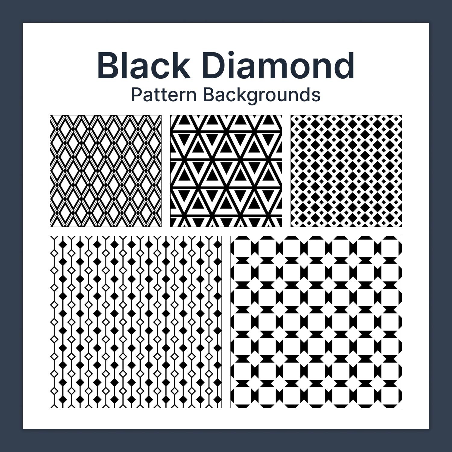 black diamond pattern backgrounds.