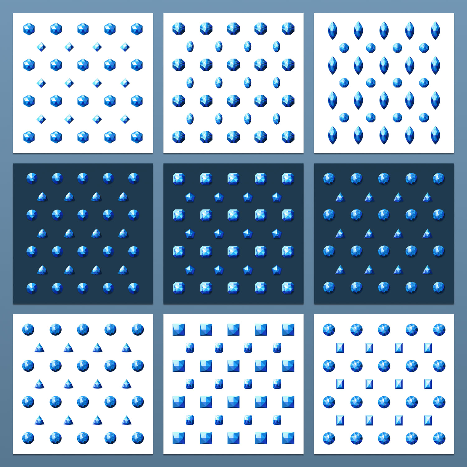 blue diamond patterns cover.