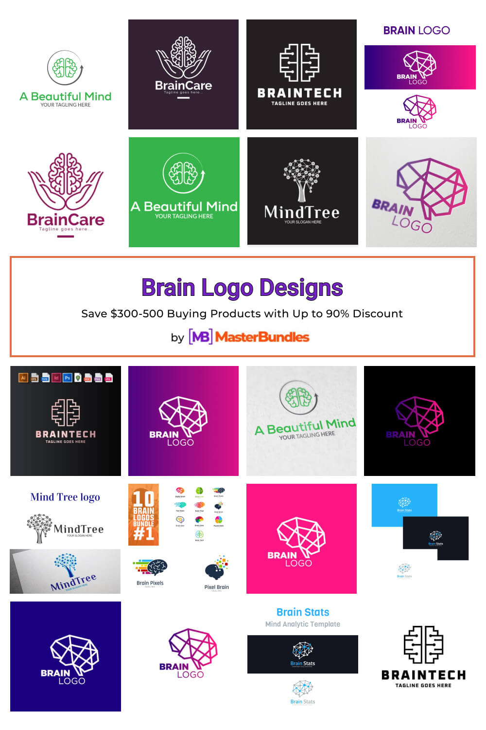 brain logo designs pinterest image.