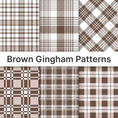 brown gingham patterns V2.