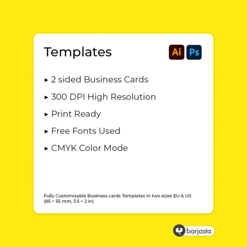 business card presentation Modern Business Card Template.