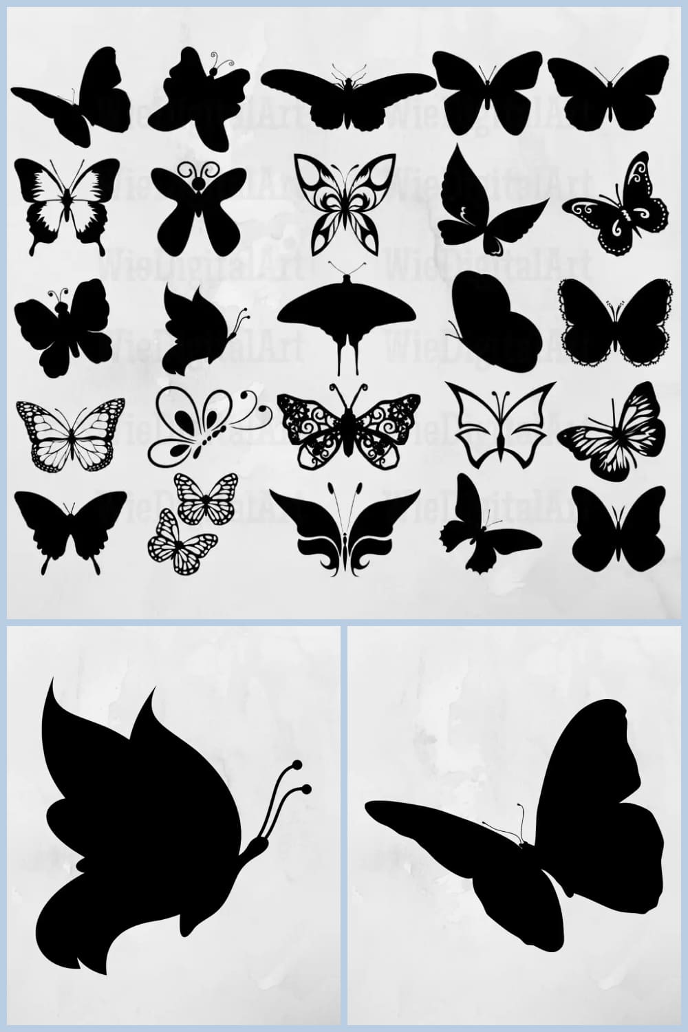 Butterfly silhouette SVG Bundle.