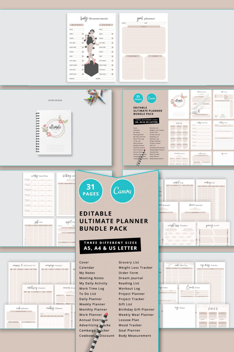 Canva Ultimate Planner Bundle Vol.24 – MasterBundles