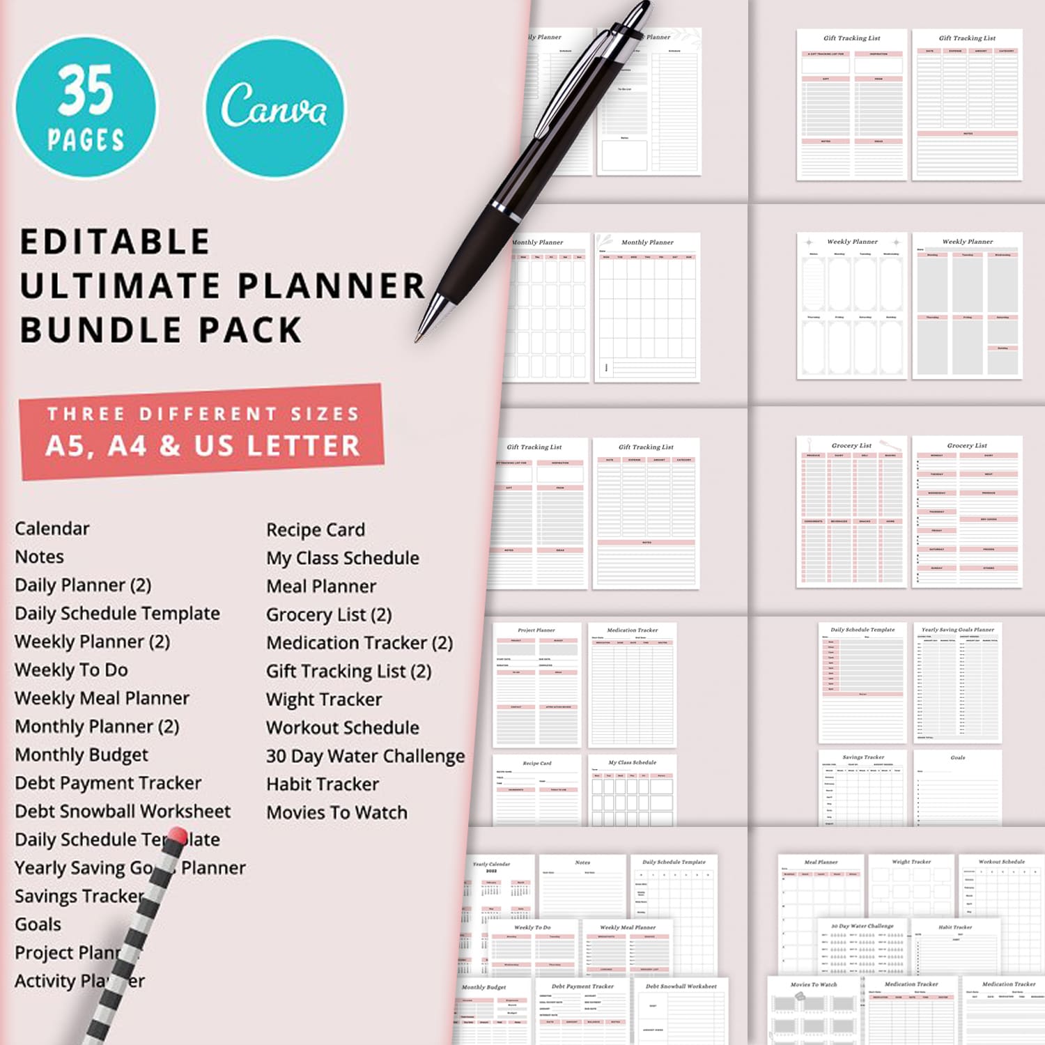 Canva Ultimate Planner Bundle Vol.33.