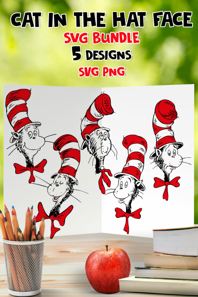 5 Cat in the Hat Face SVG Designs – MasterBundles