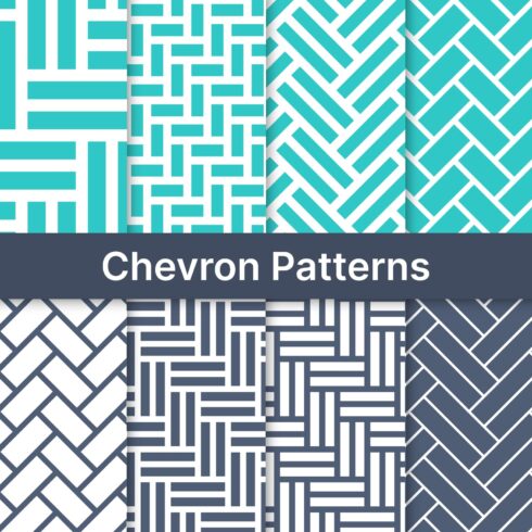 turquoise Chevron Patterns.